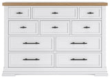 Ashbryn White/Natural Storage Platform Bedroom Set