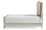 Chevanna Platinum King LED Upholstered Panel Bed