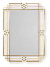 Claybrook Gold Finish Accent Mirror