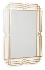 Claybrook Gold Finish Accent Mirror