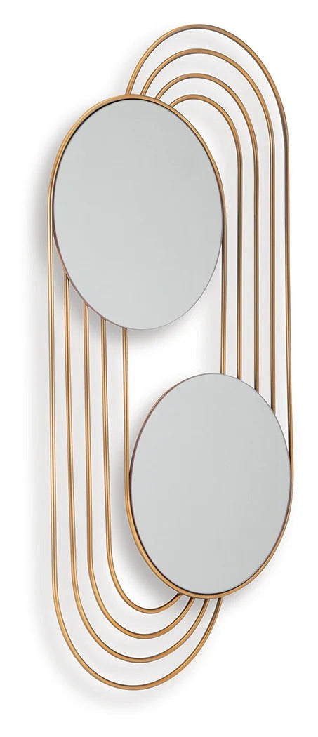 Warrenley Gold Finish Accent Mirror