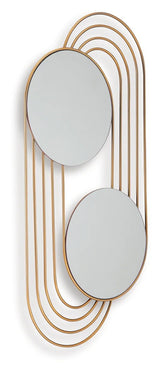 Warrenley Gold Finish Accent Mirror