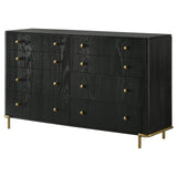 Arini Black 8-Drawer Bedroom Dresser