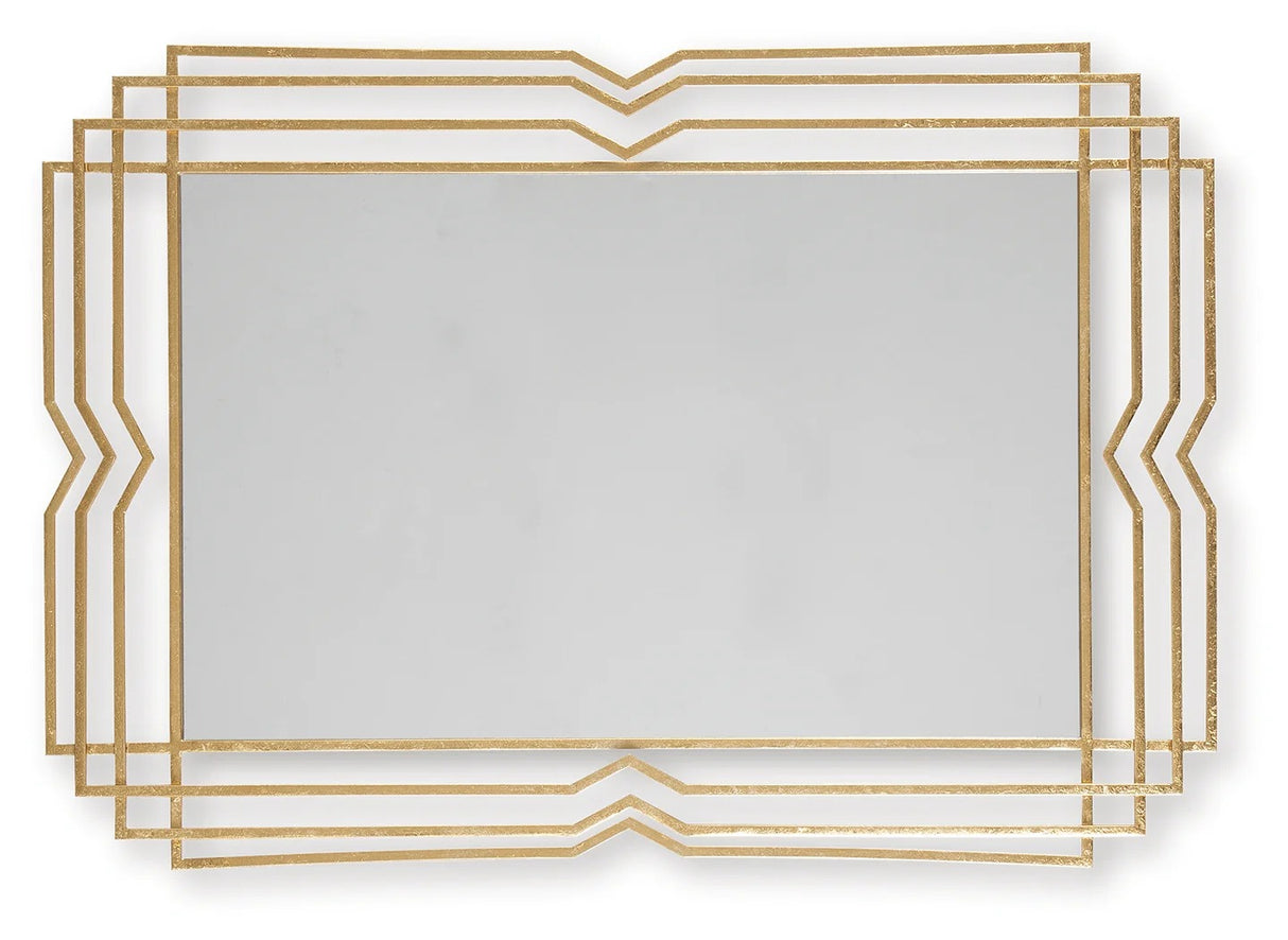 Claybrook Gold Finish Accent Mirror
