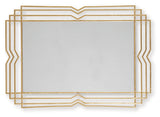 Claybrook Gold Finish Accent Mirror