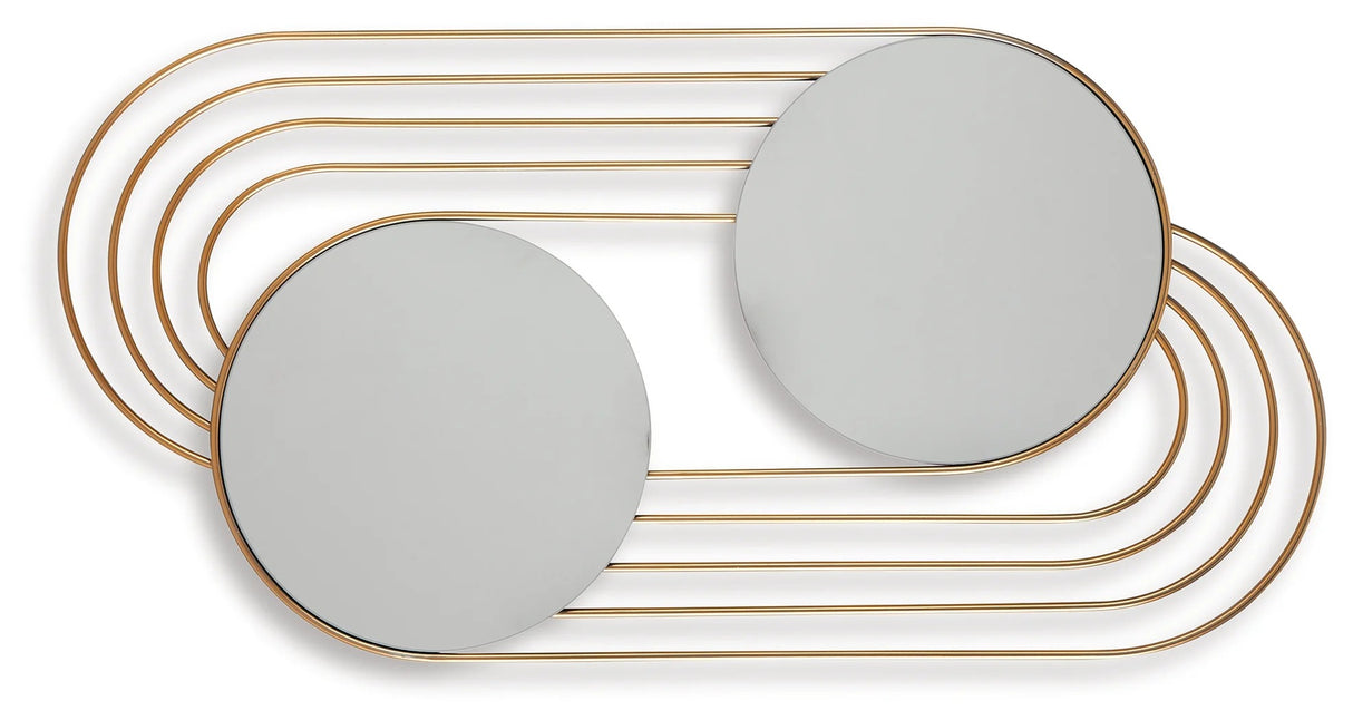 Warrenley Gold Finish Accent Mirror