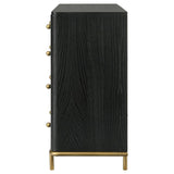 Arini Black 8-Drawer Bedroom Dresser