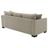 Storey Camel Upholstered Sleeper Sectional Chaise Sofa