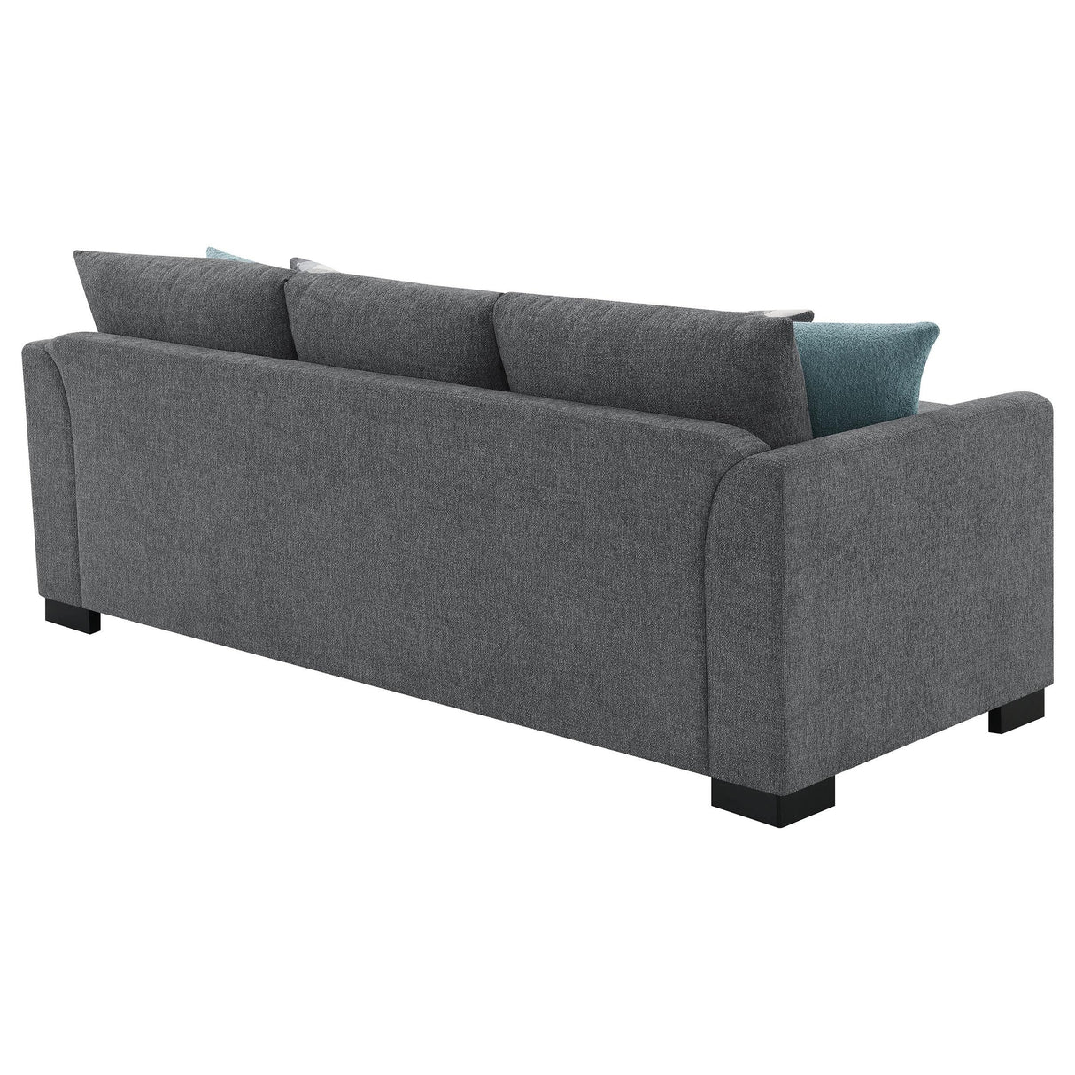 Storey Gray Upholstered Sleeper Sectional Chaise Sofa