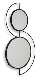 Shayham Black Accent Mirror