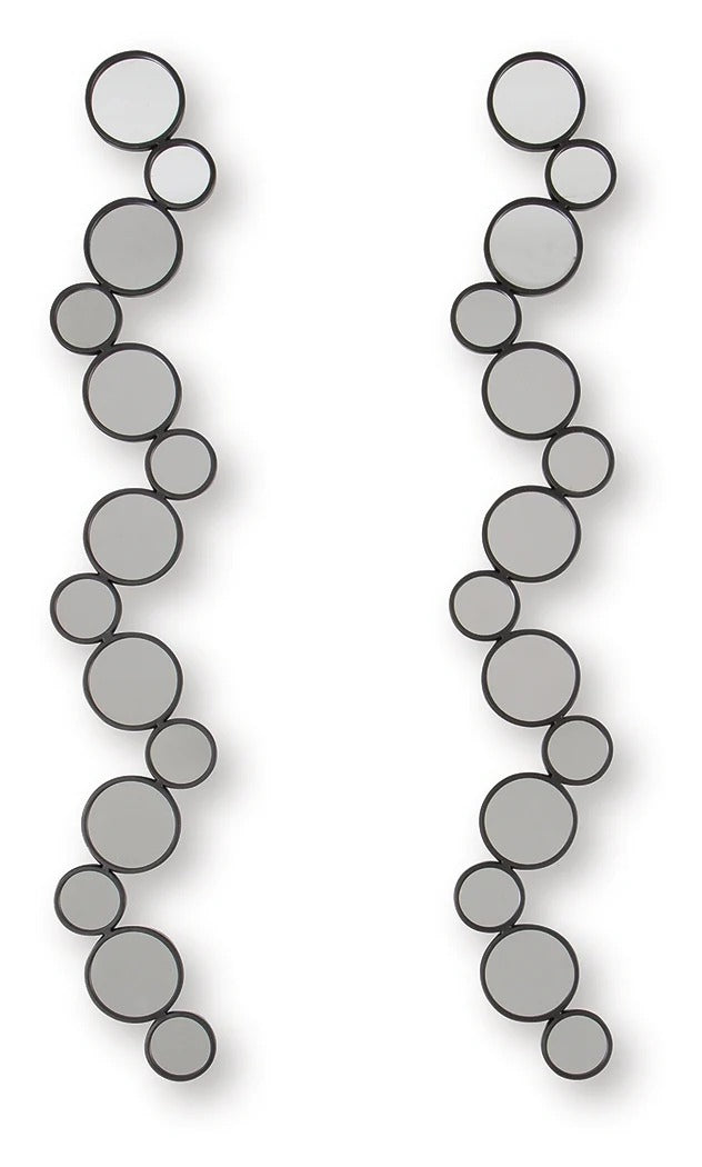 Vinler Black Accent Mirror Set (Set of 2)