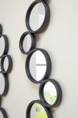 Vinler Black Accent Mirror Set (Set of 2)