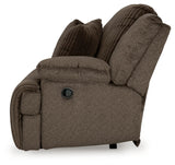 Top Tier Chocolate 3-Piece RAF Chaise Reclining Sectional