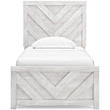 Cayboni Whitewash Youth Panel Bedroom Set