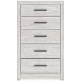 Cayboni Whitewash Youth Panel Bedroom Set