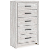 Cayboni Whitewash Youth Panel Bedroom Set