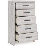 Cayboni Whitewash Youth Panel Bedroom Set