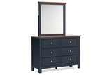 Landocken Brown/Blue Youth Panel Bedroom Set