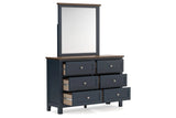 Landocken Brown/Blue Youth Panel Bedroom Set