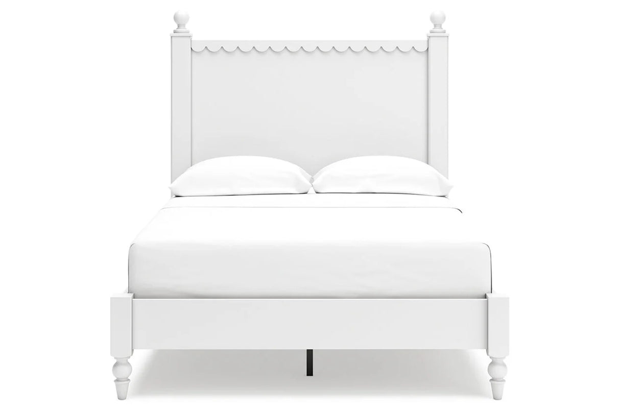 Mollviney White Youth Panel Bedroom Set