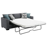Storey Gray Upholstered Sleeper Sectional Chaise Sofa