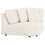 Charlotte Ivory 5-Piece Upholstered Curved Modular Sectional Sofa