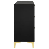 Kendall Black and Gold 6-Drawer Dresser