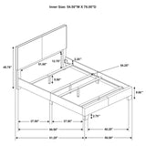 Dorian Taupe Upholstered Full Panel Bed
