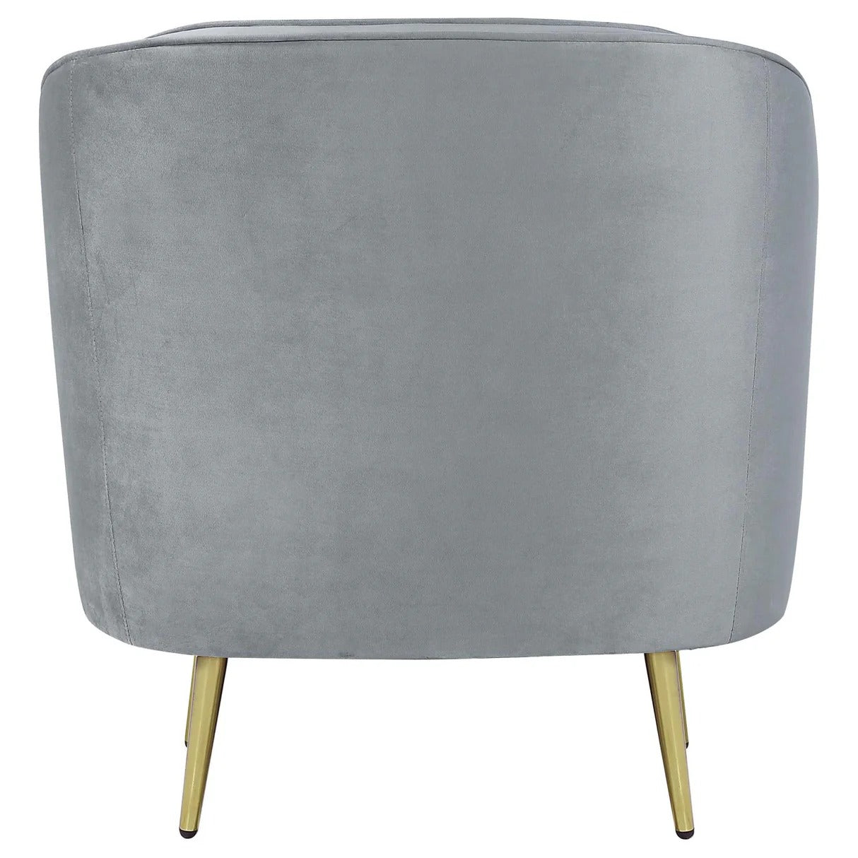 Sophia Gray and Gold Upholstered Chair