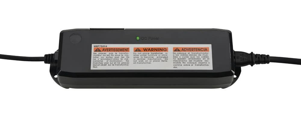 Clara Gray and Black Full Adjustable Bed Base