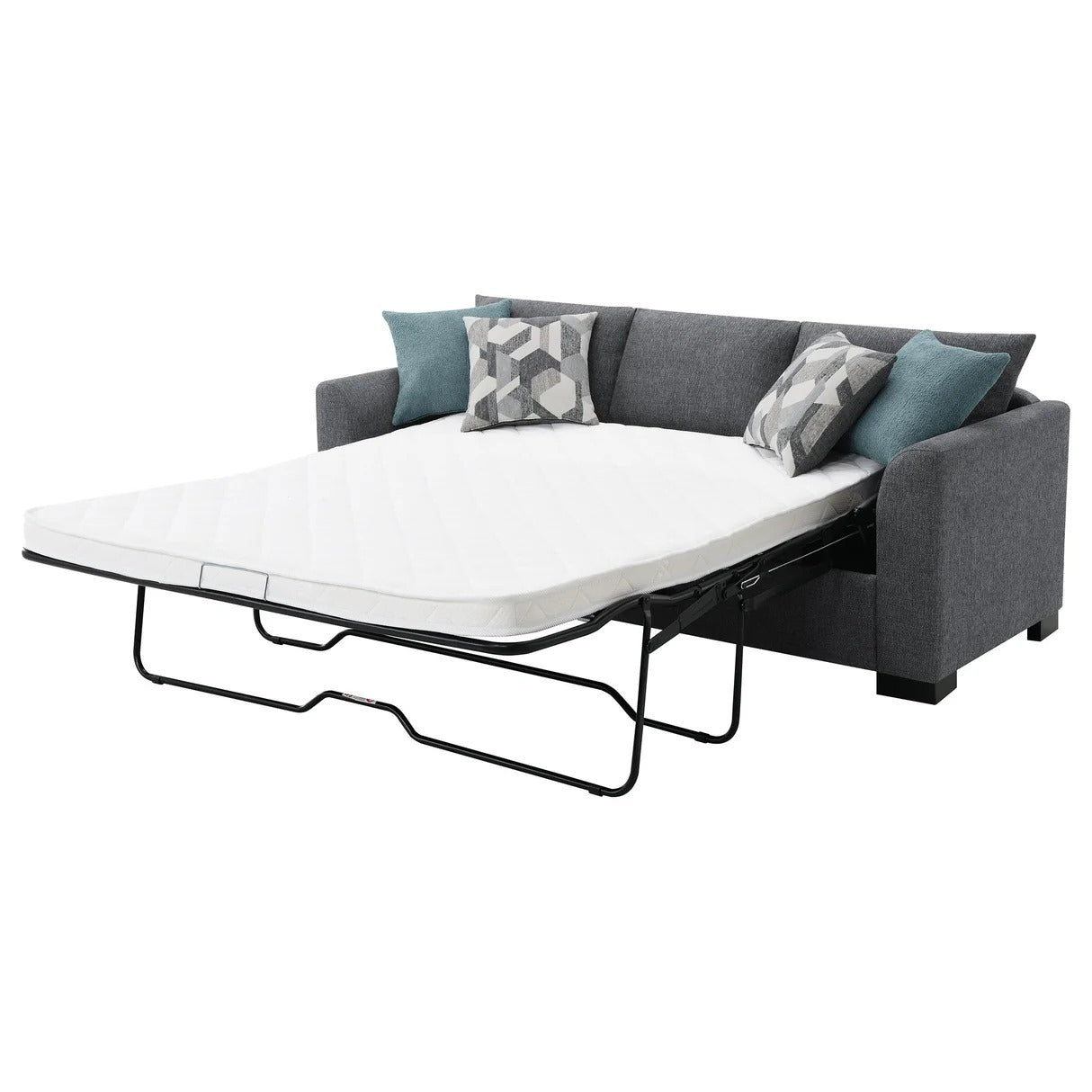 Storey Gray Upholstered Sleeper Sectional Chaise Sofa
