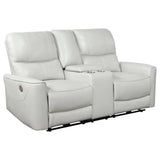 Greenfield Ivory Upholstered Power Reclining Living Room Set