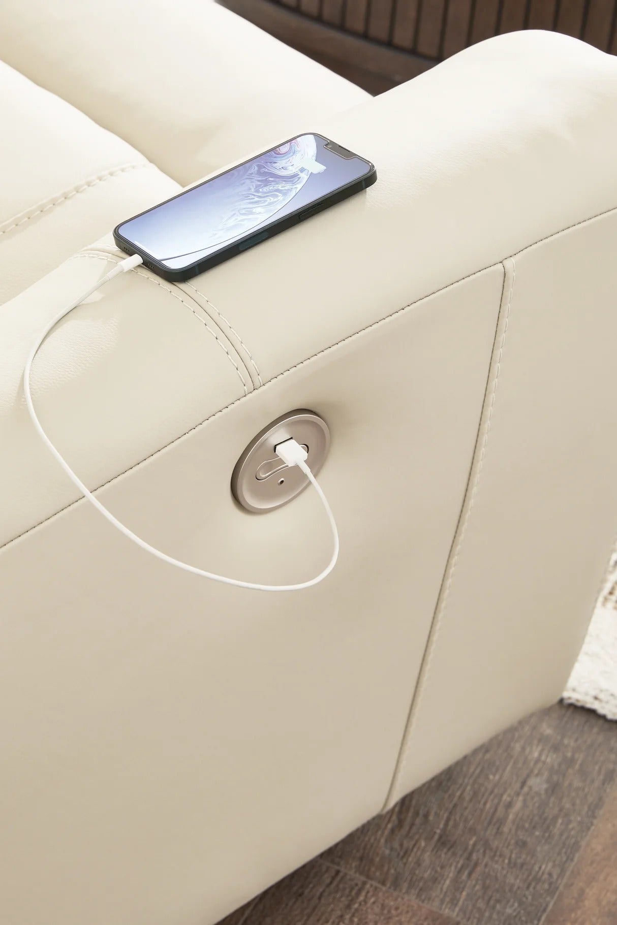 Dahlmoore Almond Power Reclining Sofa