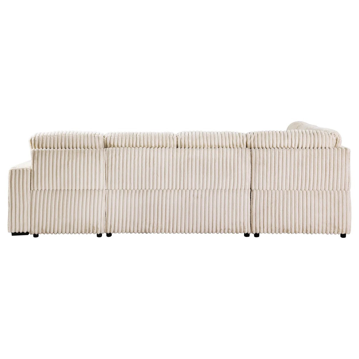 Devonshire Camel Sleeper Sectional Sofa Storage Chaise