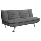 Julian Gray Upholstered Sofa Bed with Pillow-top Seating