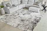 Langwell Black/Gray/White Extra Large Rug