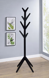 Margaret Black Solid Wood Coat Rack