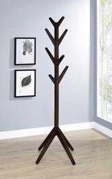 Margaret Cappuccino Solid Wood Coat Rack