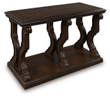 Maylee Dark Brown Sofa Table