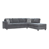 Mccord Dark Gray 2-Piece Cushion Back Sectional