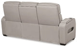 Boyington Gray Power Reclining Sofa