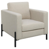 Tilly Oatmeal Upholstered Track Arms Chair