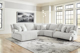 Top Tier Alloy 6-Piece LAF Chaise Reclining Sectional
