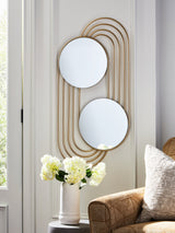 Warrenley Gold Finish Accent Mirror